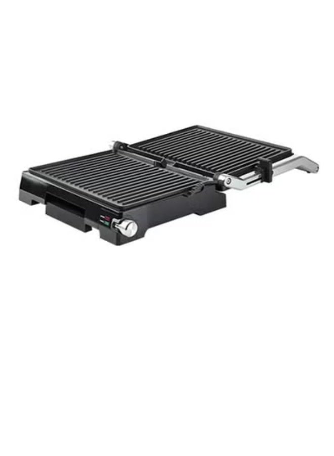 ميانتا ماكينة للشواء وصنع البانيني ماستر من ميانتا CG28209A، 5 مستويات للحرارة - 2000 وات - Image 4